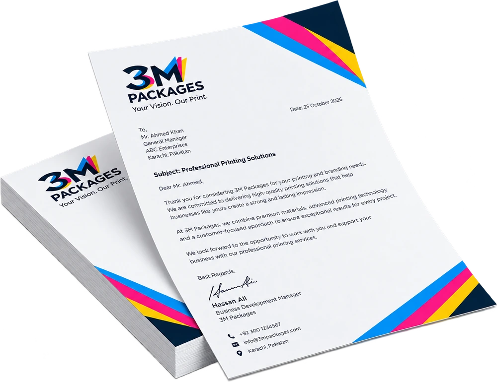 3M Packages letterheads